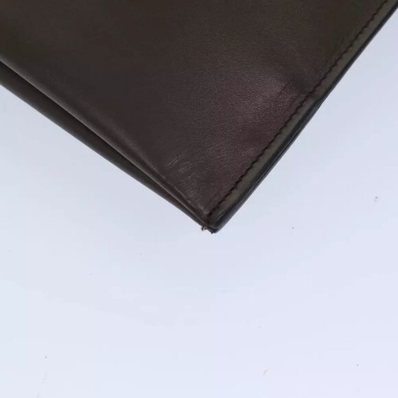 Auth GUCCI Hand Bag Leather Outlet Brown - Picture 6 of 11
